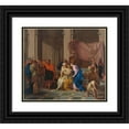 thumbnail image 1 of Domenico Parodi 14x12 Black Ornate Wood Framed Double Matted Museum Art Print Titled: The Death of Lucretia (1703), 1 of 5
