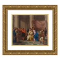 thumbnail image 1 of Domenico Parodi 22x20 Gold Ornate Framed and Double Matted Museum Art Print Titled - The Death of Lucretia (1703), 1 of 4