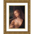 thumbnail image 1 of Domenico Puligo 18x24 Gold Ornate Framed and Double Matted Museum Art Print Titled - Magdalene with the Jar of Ointment (1525), 1 of 4