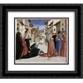 thumbnail image 1 of Domenico Veneziano 2x Matted 22x20 Black Ornate Framed Art Print 'The Miracle of St. Zenobius', 1 of 2