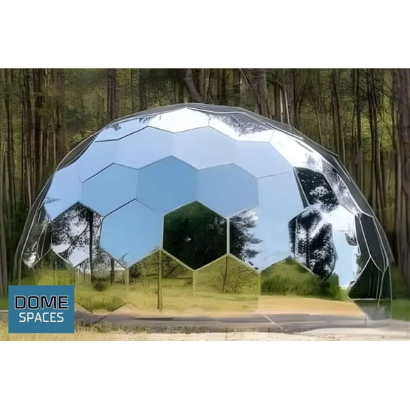 Domespaces Maverick PCDHMR6300 Outdoor Dome with mirrored panels, Glamping Dome