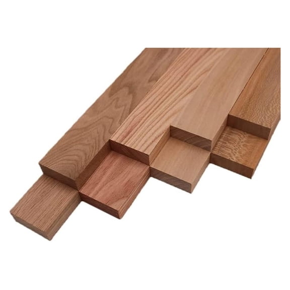 Domestic Exotic Variety Pack - Butternut, Coffee Nut, Grey Elm, Quarter Sawn Sycamore - 3/4" x 2" (8 Pieces) (3/4" x 2" x 18")