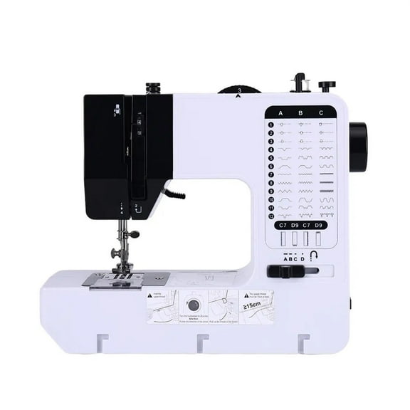 Domestic Sewing Machine Portable Handy Mini Overlock Knitting Start Button Electrec With Pedal Table