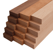 Domestic Variety Pack 5 Walnut, 5 Maple and 5 Cherry Boards - 3/4" x 2" (15Pcs)