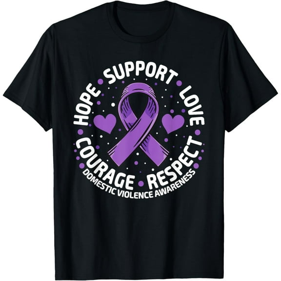 Domestic Violence Awareness Love Support Domestic Violence T-Shirt