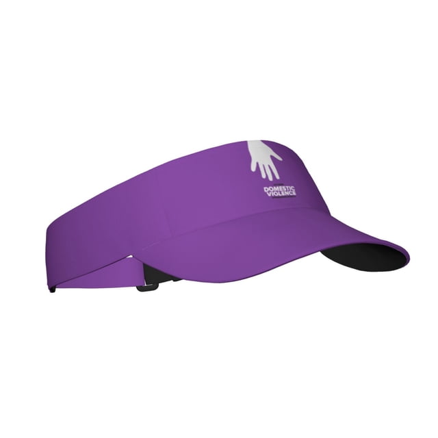 Domestic Violence Awareness Month Adult Sunscreen Visor Cap,Open Top