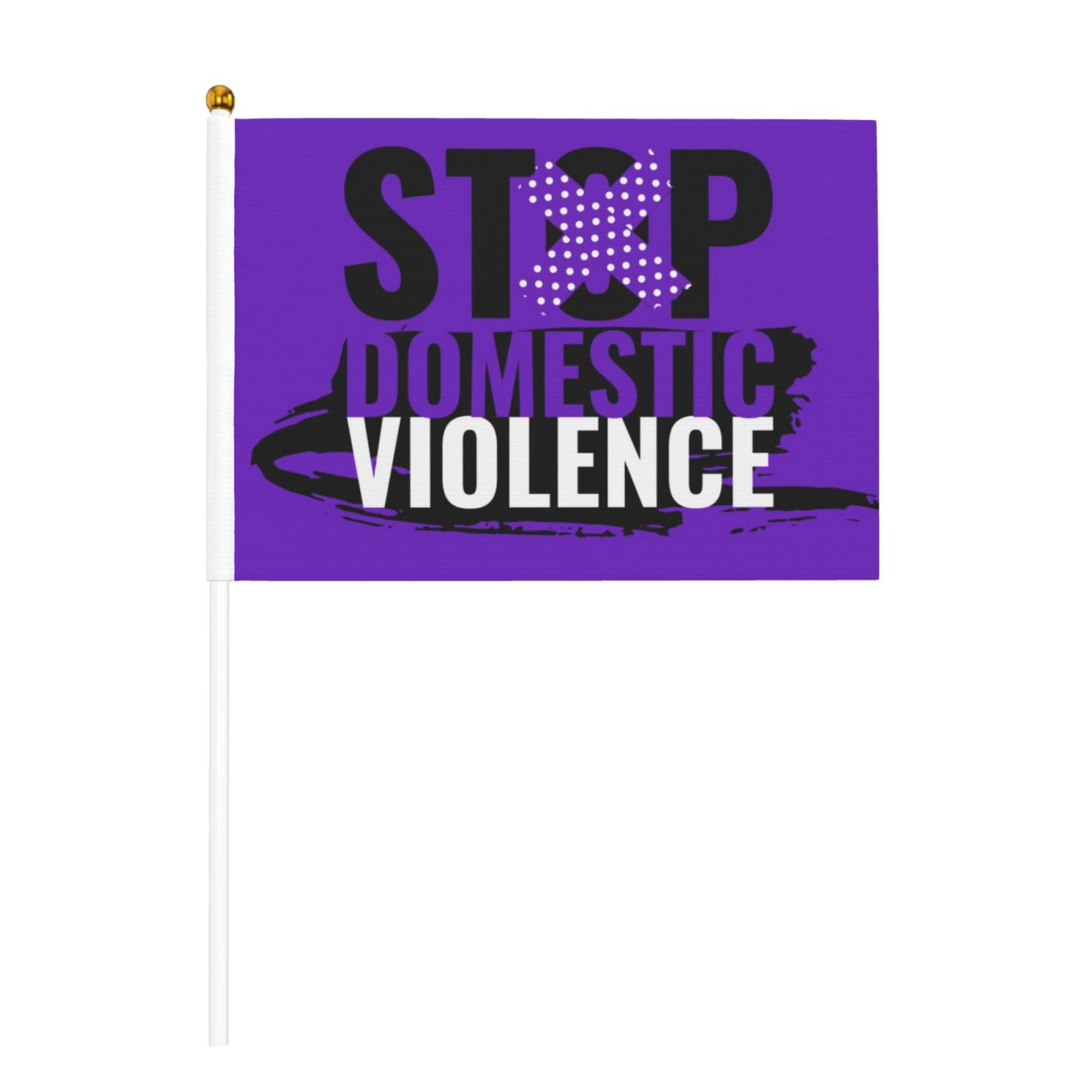 Domestic Violence Awareness Month Flags 10 Packs Mini Handheld Flag ...