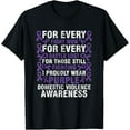 thumbnail image 1 of Domestic Violence Awareness Month I Proudly Wear Purple Gift T-Shirt, 1 of 4