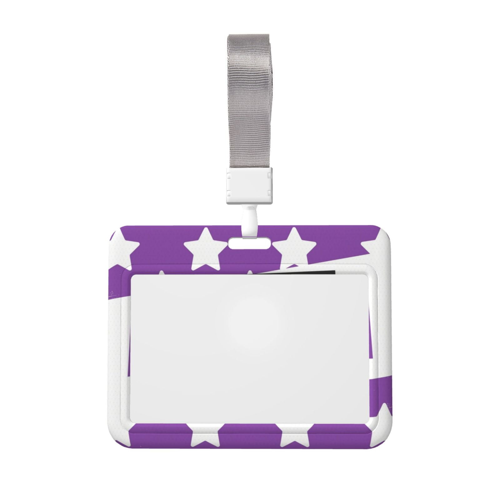 Domestic Violence Awareness Month Purple Ribbon Badge Holder with ...