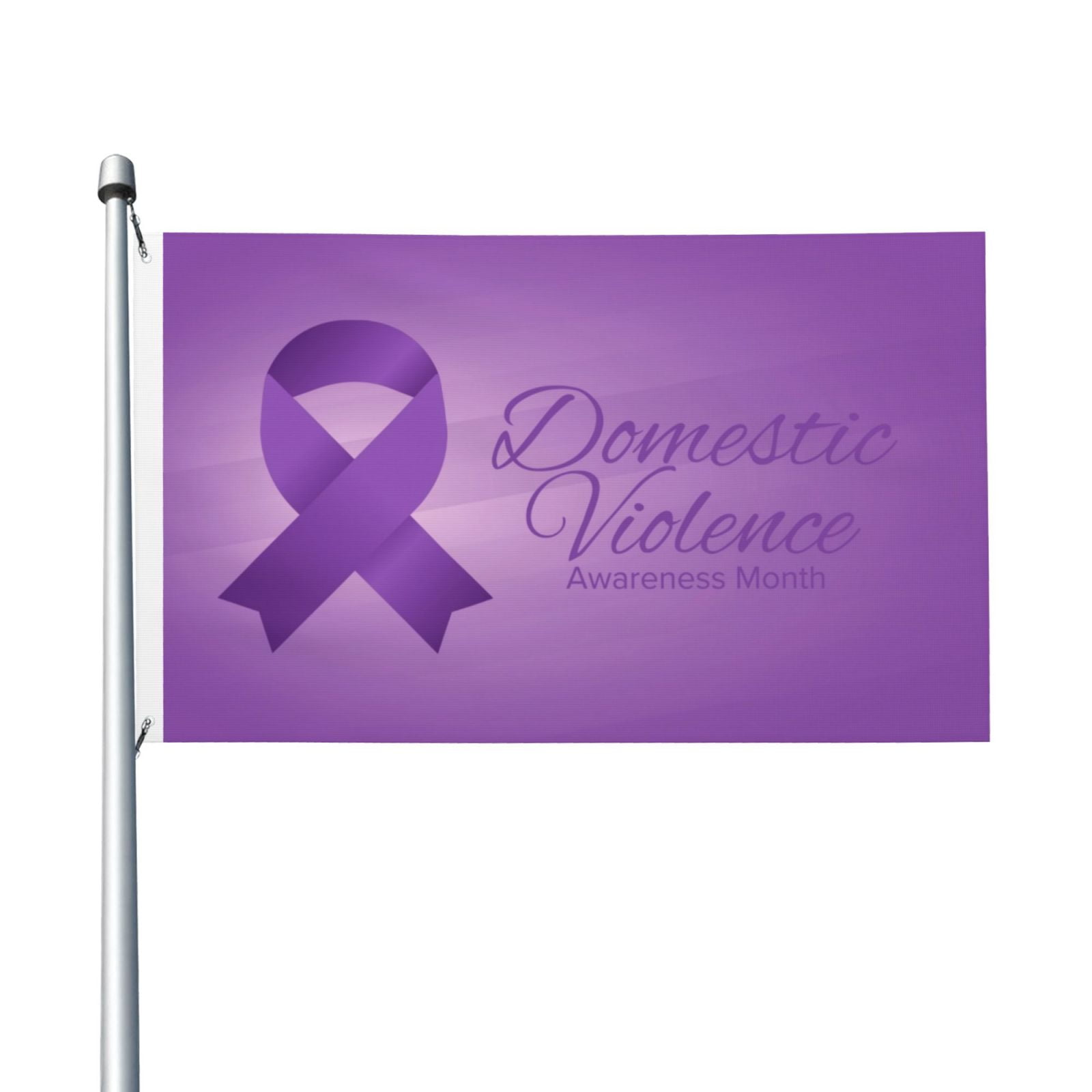 Domestic Violence Awareness Month Purple Ribbon Garden Flags 3 x 5 Foot ...