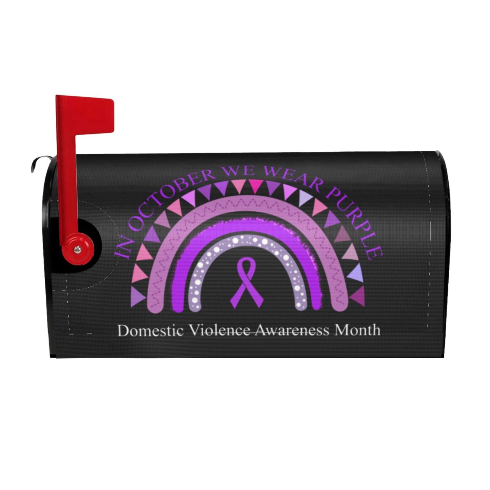 Domestic Violence Awareness Month Purple Ribbon Mailbox Decoration ...