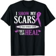 thumbnail image 1 of Domestic Violence Awareness Purple Ribbon T Shirt, 1 of 4