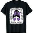thumbnail image 1 of Domestic Violence Awareness Stop End Domestic Violence T-Shirt, 1 of 4