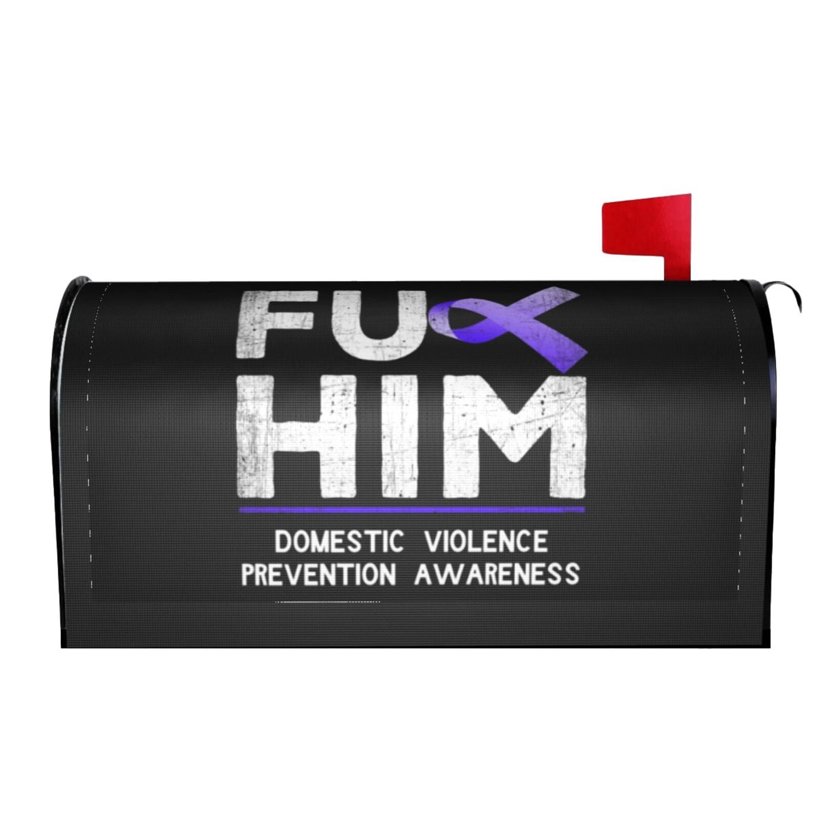 Violent Box Domestic Violence Prevention Awareness Month Mailbox Covers Magnetic ...