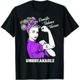 thumbnail image 1 of Domestic Violence Warrior Unbreakable T-Shirt Awareness Gift T-Shirt, 1 of 4