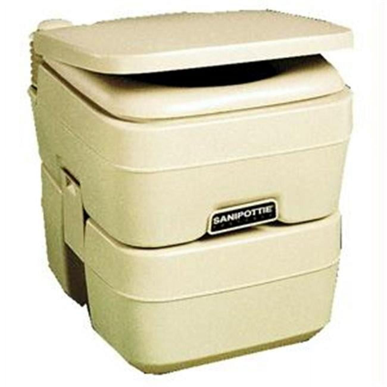 Tan 2.5 Gallon Portable Camp Toilet with MSD Fittings
