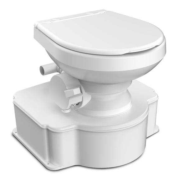 Dometic 312070001 M65-700 All-In-One Marine Toilet, White w/Plastic Seat - 9610003317