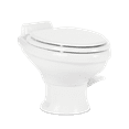 "Dometic RV Toilet 321 Low Profile 13.5"" Height with Elongated Ceramic