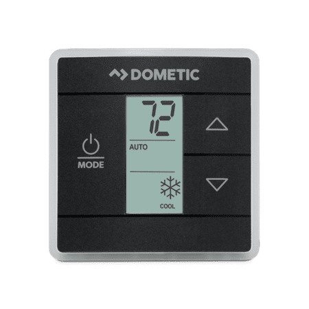 Dometic 3316250.712 Black Digital Temperature Display Wall Thermostat