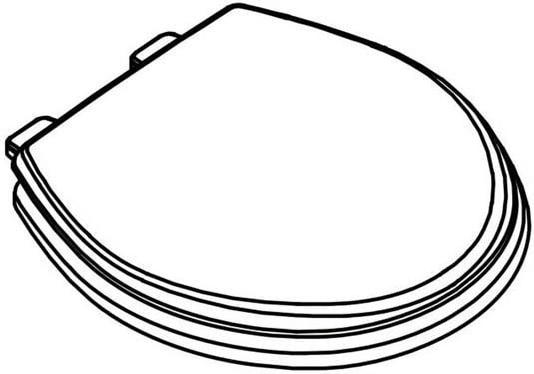 Dometic 385312113 Wood Slow Close Toilet Seat, White