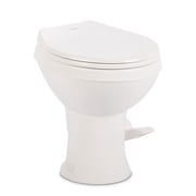 Dometic 400 Essential RV Toilet with Plastic Bowl - Standard Height, White 9610008275