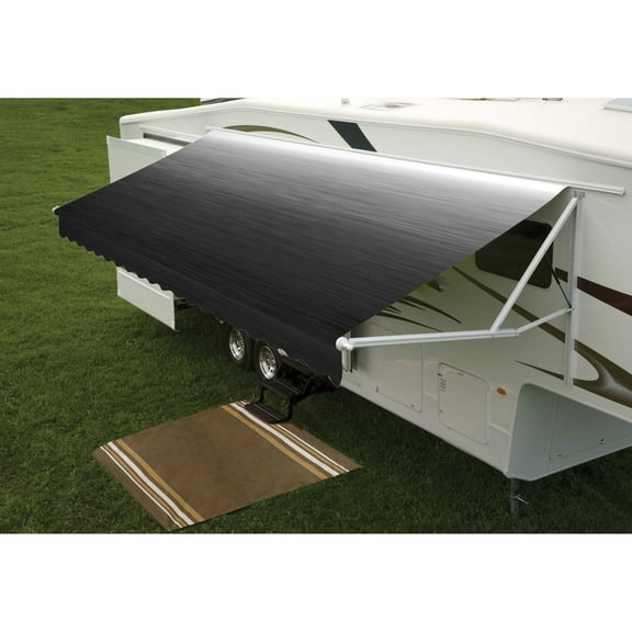 Dometic 915NR20.000BL 9100 Power Awning w/Vinyl Weathershield & LED - Onyx /White End Cap, 20'