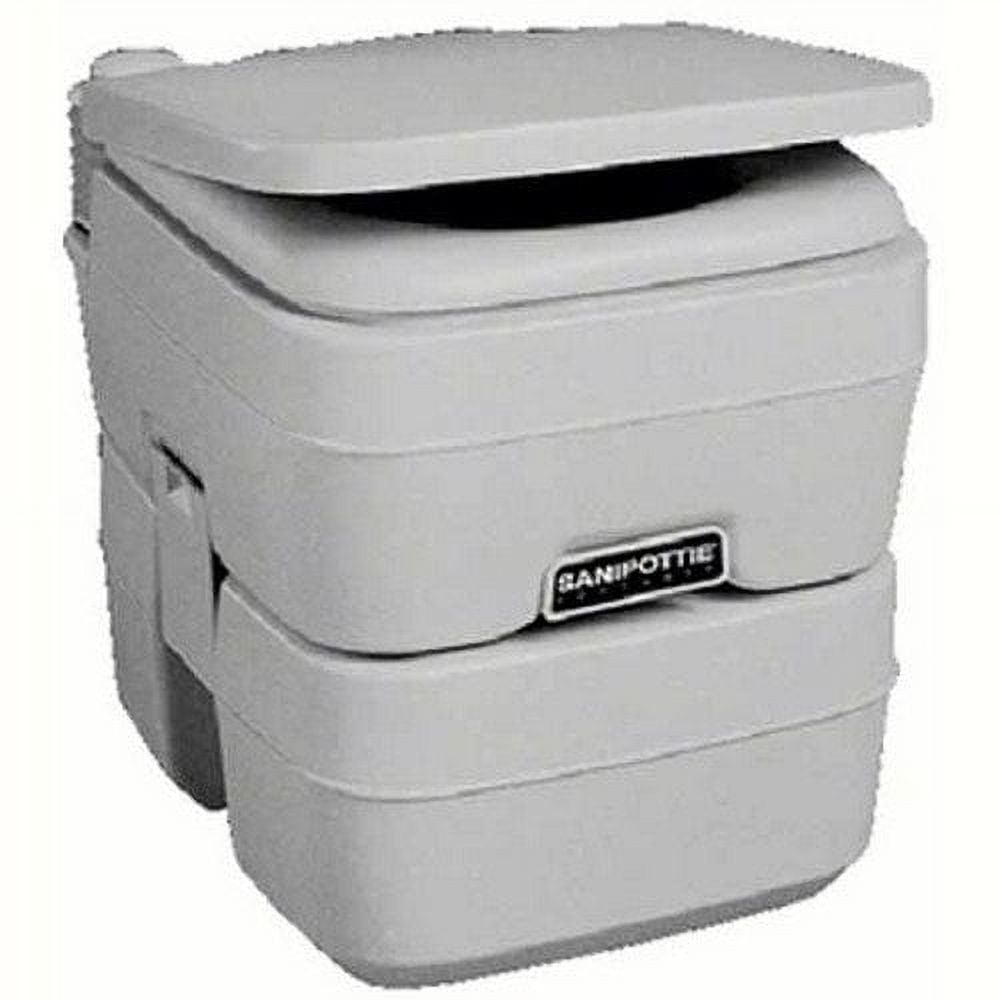 Dometic 5.0 Gal. SaniPottie 965 Portable Toilet with Mounting Brackets in Tan Dometic 5.0 Gal. SaniPottie 965 Portable Toilet with Mounting Brackets in Tan