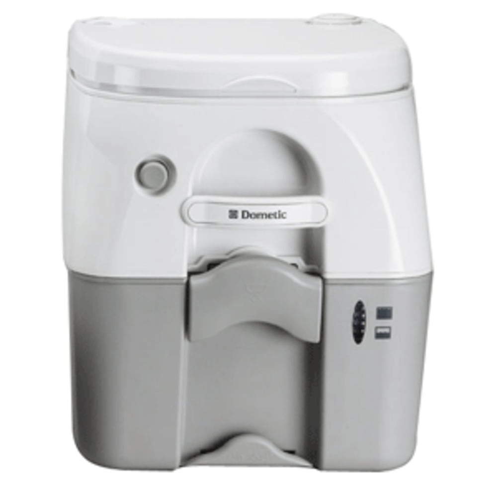 Dometic - SeaLand 975MSD Portable Toilet 5.0 Gallon - Grey w/Brackets