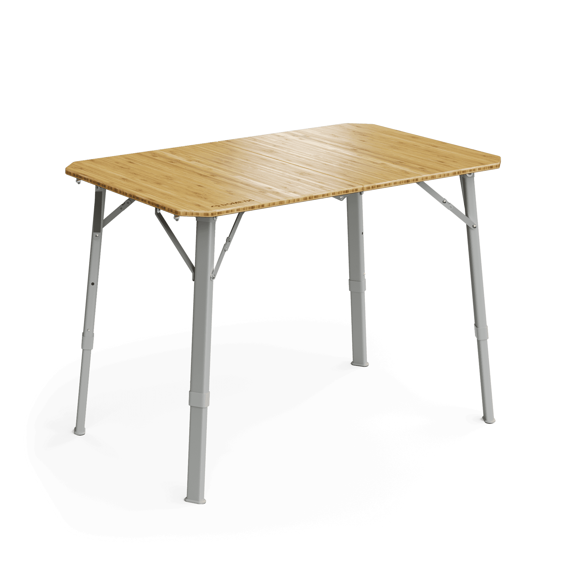Dometic GO Compact Foldable Camp Table, Solid Bamboo