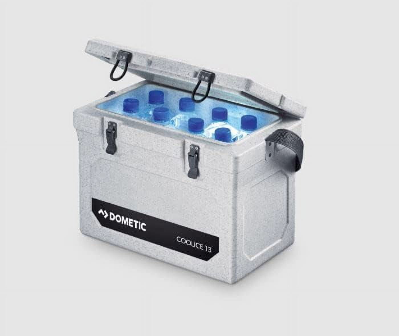 Dometic WCI Cool Ice Chest/Dry Box - Portable Cool Box Insulated with Foam for Long-Lasting Ice - Mango Color Lightweight 13L Cooler w/ Latch Closure, for Travel and Outdoor