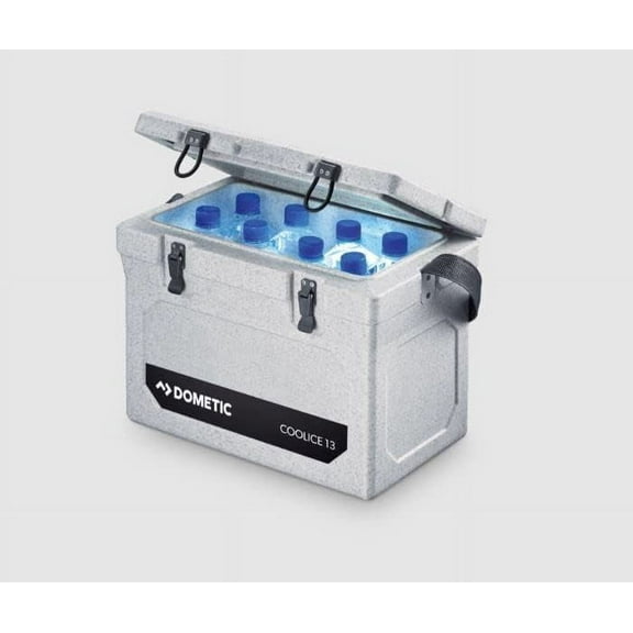 Dometic WCI Cool Ice Chest/Dry Box - Portable Cool Box Insulated with Foam for Long-Lasting Ice - Mango Color Lightweight 13L Cooler w/ Latch Closure, for Travel and Outdoor
