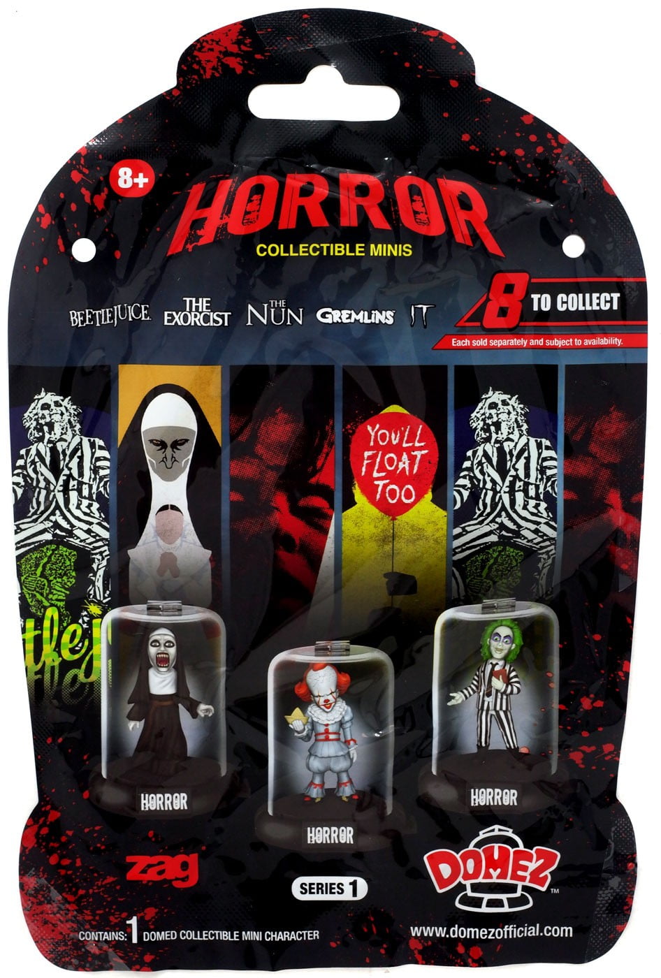 Domez Series 1 Horror Mystery Pack: Pennywise & Beetlejuice