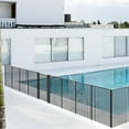 Domi 5FT x 48FT DIY Pool Safety Fence Removable Black Mesh Fence for Inground Pools, Outdoor