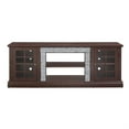 thumbnail image 1 of Demi Bonn Cherry 70" TV Stand - 2-Door Storage, Faux Stone Media Console, 1 of 7
