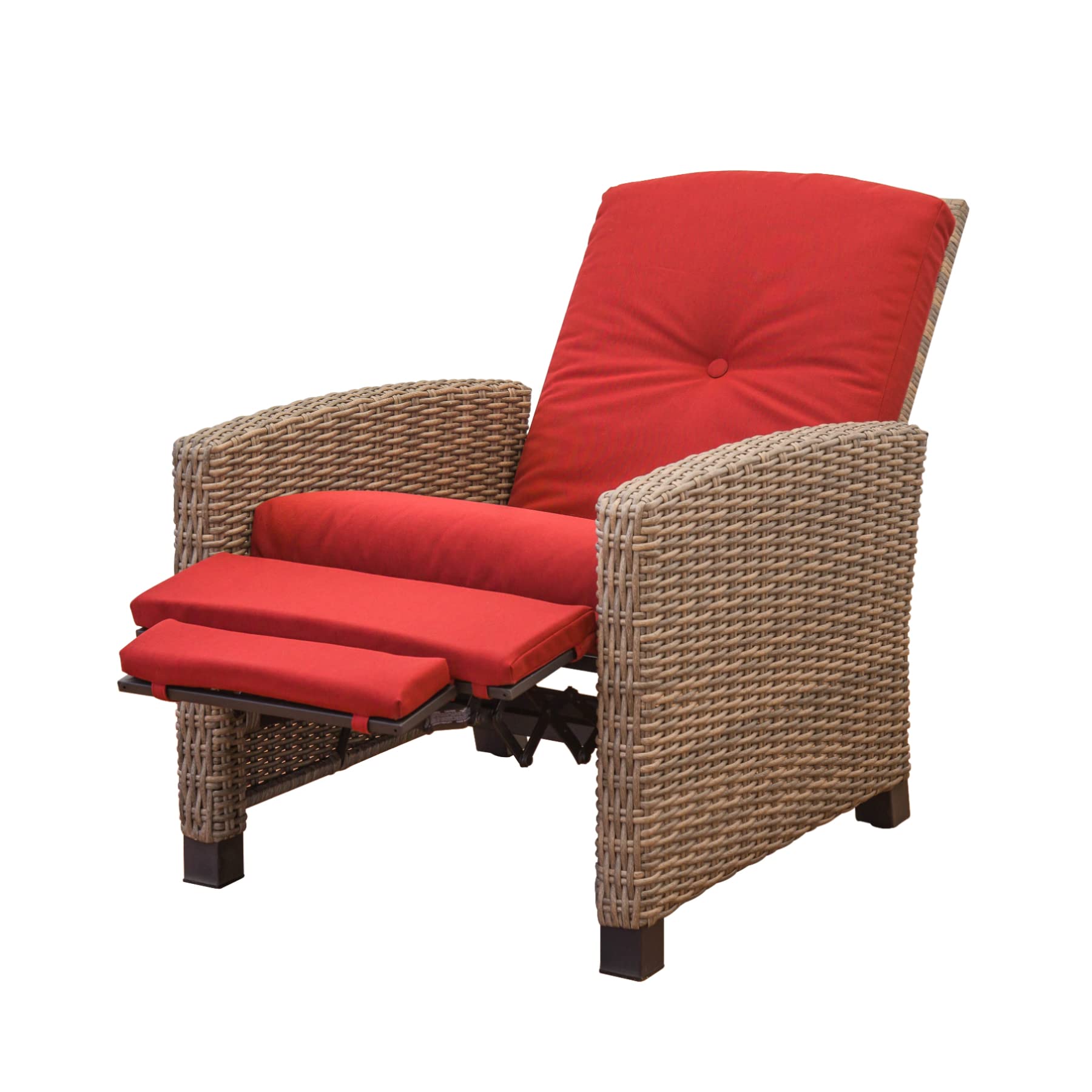 Domi Indoor & Outdoor Recliner, All-Weather Wicker Reclining Patio Chair - image 1 of 8