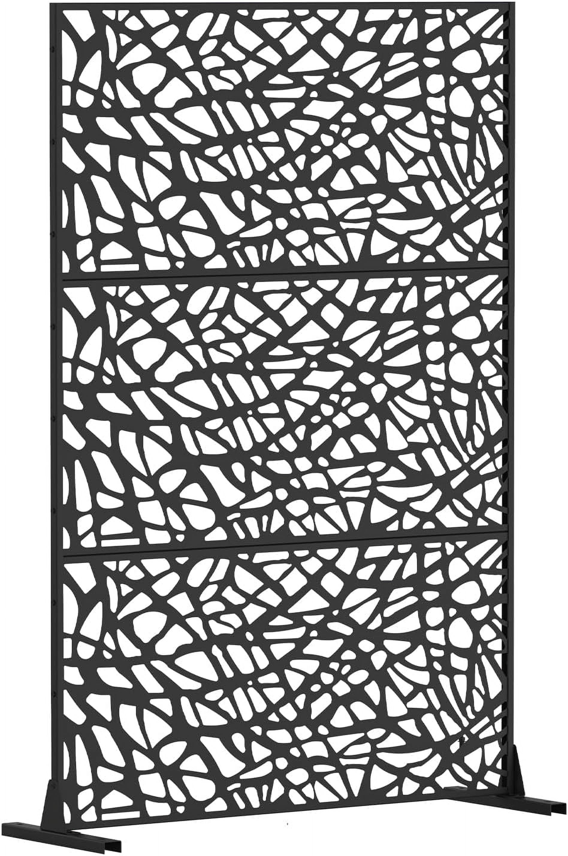 Domi Outdoor Privacy Screen, Metal Patio Panels, Decorative Fences