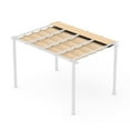 thumbnail image 1 of Domi Outdoor Living 10x13FT Retractable Pergola with Replacement Canopy Top Sun Shade Canopy, 1 of 2