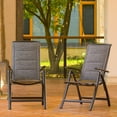 Domi Patio Aluminium Frame Outdoor Reclining Patio Chairs for Garden