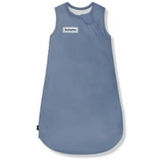 Domiamia Baby Sleep Sack 1.0 Tog | Minimalist Style | All Seasons | for 6-12 Months | Dual Zipper, Neckline Protection, Soft, Breathable Cotton Bamboo Fabric, Easy Diaper Change Toddler Sleeping Sack