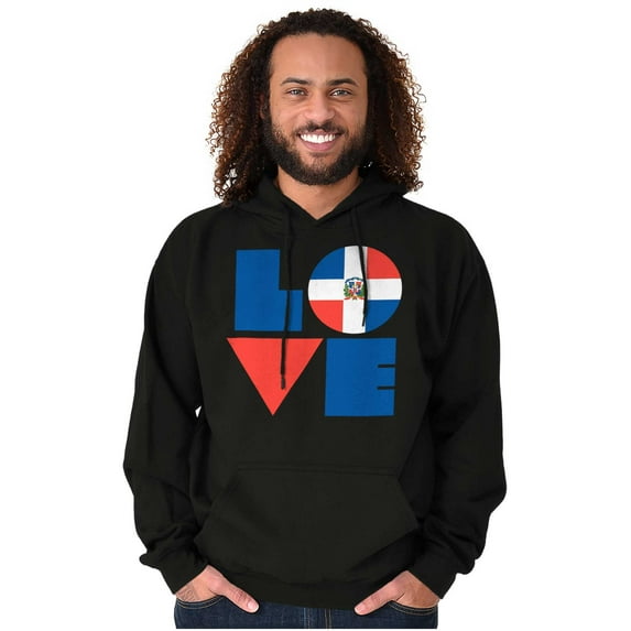 Domical Republic Flag DR Pride Love Hoodie Sweatshirt Women Men Brisco Brands S