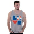 thumbnail image 1 of Domical Republic Flag DR Pride Love Plus Size Graphic Tank Top Brisco Brands 2X, 1 of 5