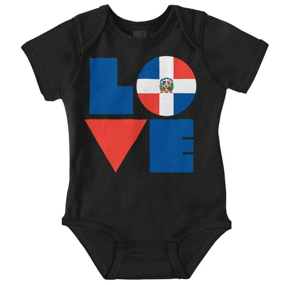 Domical Republic Flag DR Pride Love Romper Boys or Girls Infant Baby Brisco Brands 18M