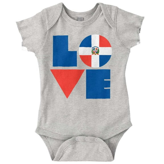 Domical Republic Flag DR Pride Love Romper Boys or Girls Infant Baby Brisco Brands 24M