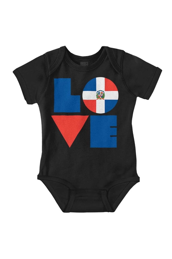 Domical Republic Flag DR Pride Love Romper Boys or Girls Infant Baby Brisco Brands 6M