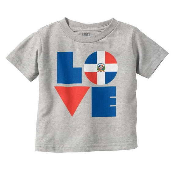 Domical Republic Flag DR Pride Love Toddler Boy Girl T Shirt Infant Toddler Brisco Brands 18M