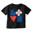 thumbnail image 1 of Domical Republic Flag DR Pride Love Toddler Boy Girl T Shirt Infant Toddler Brisco Brands 18M, 1 of 6