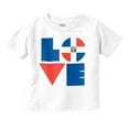 thumbnail image 1 of Domical Republic Flag DR Pride Love Toddler Boy Girl T Shirt Infant Toddler Brisco Brands 2T, 1 of 6