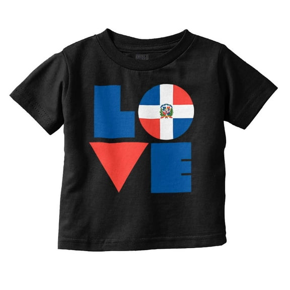 Domical Republic Flag DR Pride Love Toddler Boy Girl T Shirt Infant Toddler Brisco Brands 6M