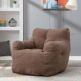 thumbnail image 1 of Domiluxe Bean Bag Chairs for Adults,Teddy Fabric Fluffy and Lazy Sofa with Armrests,Comfy BeanBag Sofa with Memory Sponge for Living Room,Bedroom,Coffee, 1 of 8