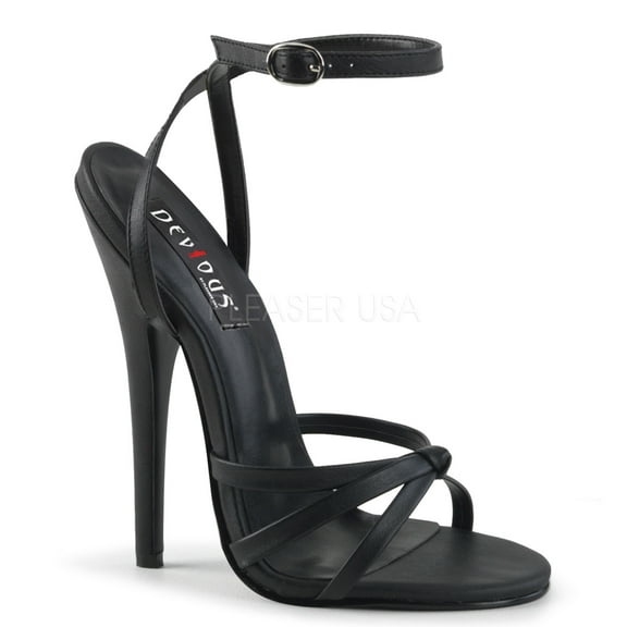 Domina-108, 6" Strappy Ankle Wrap Sandal